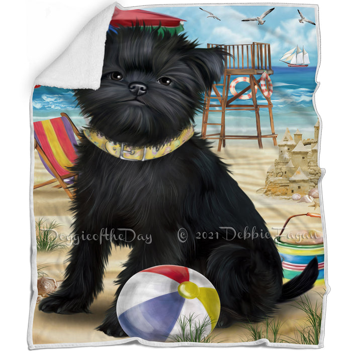 Pet Friendly Beach Affenpinscher Dog Blanket BLNKT65010