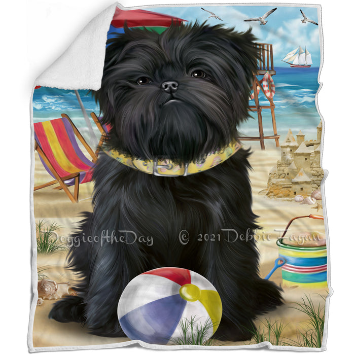 Pet Friendly Beach Affenpinscher Dog Blanket BLNKT65028