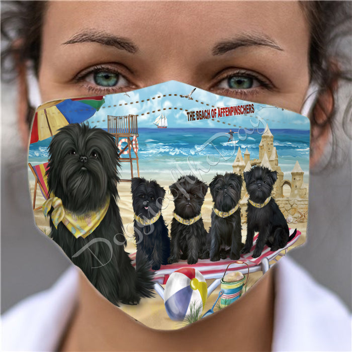 Pet Friendly Beach Affenpinscher Dogs Face Mask FM49057