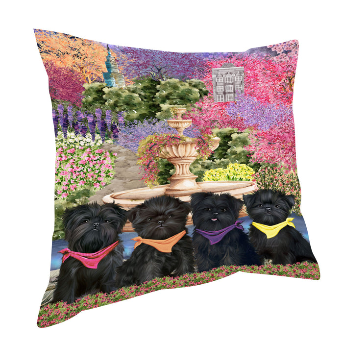 Affenpinscher Throw Pillow: Explore a Variety of Designs, Cushion Pillows for Sofa Couch Bed, Personalized, Custom, Dog Lover's Gifts
