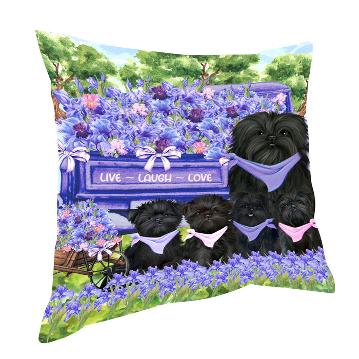 Affenpinscher Pillow, Cushion Throw Pillows for Sofa Couch Bed, Explore a Variety of Designs, Custom, Personalized, Dog and Pet Lovers Gift