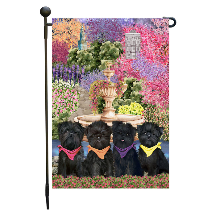 Affenpinscher Dogs Garden Flag: Explore a Variety of Designs, Weather Resistant, Double-Sided, Custom, Personalized, Outside Garden Yard Decor, Flags for Dog and Pet Lovers