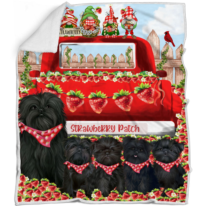 Affenpinscher Blanket: Explore a Variety of Custom Designs, Bed Cozy Woven, Fleece and Sherpa, Personalized Dog Gift for Pet Lovers