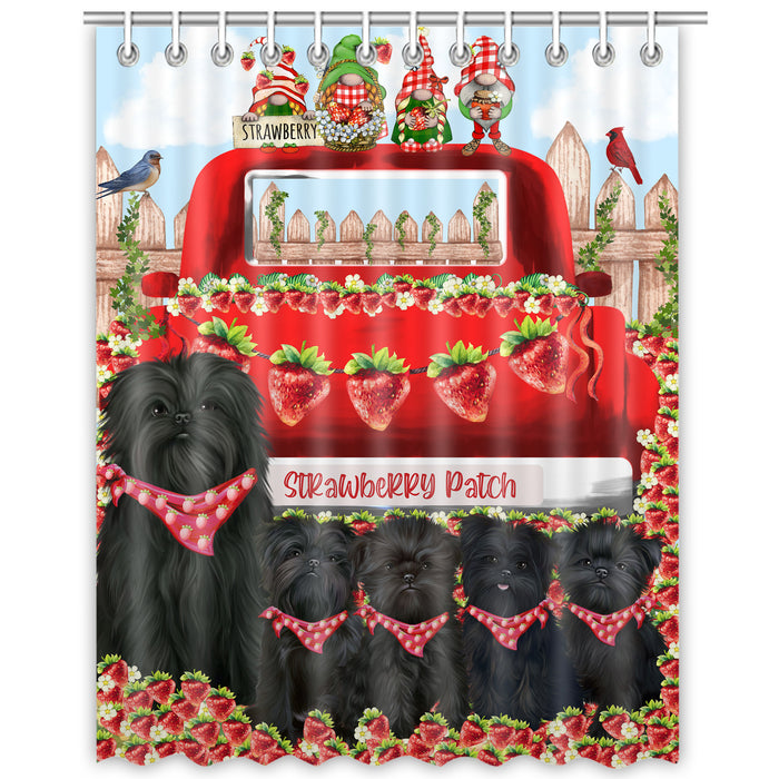 Affenpinscher Shower Curtain: Explore a Variety of Designs, Halloween Bathtub Curtains for Bathroom with Hooks, Personalized, Custom, Gift for Pet and Dog Lovers