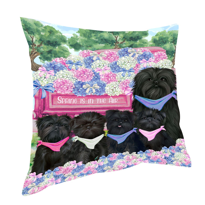 Affenpinscher Pillow, Explore a Variety of Personalized Designs, Custom, Throw Pillows Cushion for Sofa Couch Bed, Dog Gift for Pet Lovers