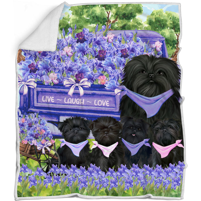 Affenpinscher Blanket: Explore a Variety of Personalized Designs, Bed Cozy Sherpa, Fleece and Woven, Custom Dog Gift for Pet Lovers