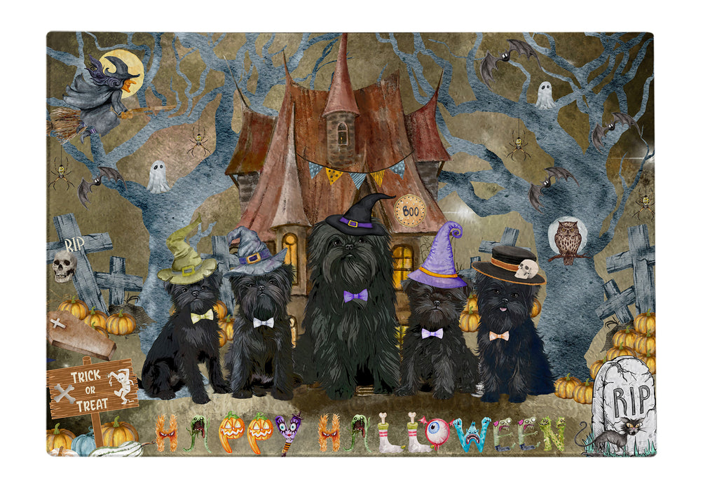 Affenpinscher Cutting Board: Explore a Variety of Designs, Personalized, Custom, Kitchen Tempered Glass Scratch and Stain Resistant, Halloween Gift for Pet and Dog Lovers