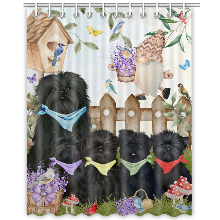 Affenpinscher Shower Curtain, Personalized Bathtub Curtains for Bathroom Decor with Hooks, Explore a Variety of Designs, Custom, Pet Gift for Dog Lovers