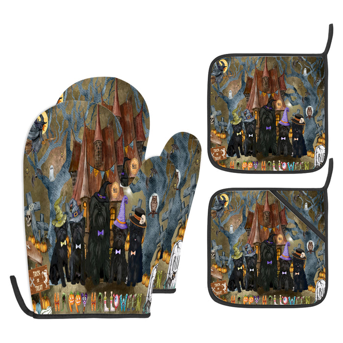Affenpinscher Oven Mitts and Pot Holder: Explore a Variety of Designs, Potholders with Kitchen Gloves for Cooking, Custom, Personalized, Gifts for Pet & Dog Lover