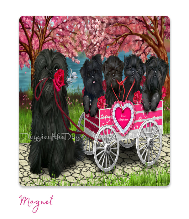 Mother's Day Gift Basket Affenpinscher Dogs Blanket, Pillow, Coasters, Magnet, Coffee Mug and Ornament