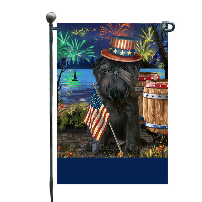 Personalized 4th of July Firework Affenpinscher Dog Custom Garden Flags GFLG-DOTD-A57705