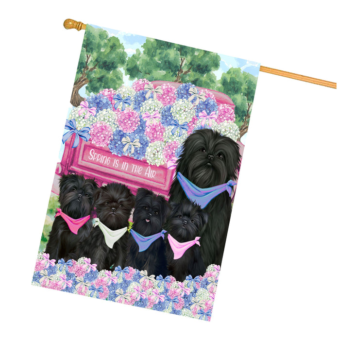 Affenpinscher Dogs House Flag: Explore a Variety of Personalized Designs, Double-Sided, Weather Resistant, Custom, Home Outside Yard Decor for Dog and Pet Lovers