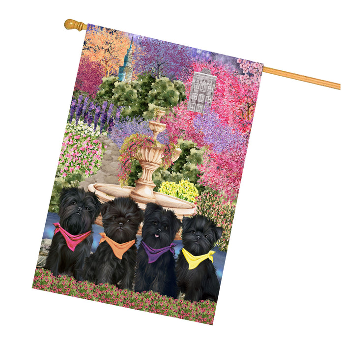 Affenpinscher Dogs House Flag: Explore a Variety of Designs, Weather Resistant, Double-Sided, Custom, Personalized, Home Outdoor Yard Decor for Dog and Pet Lovers