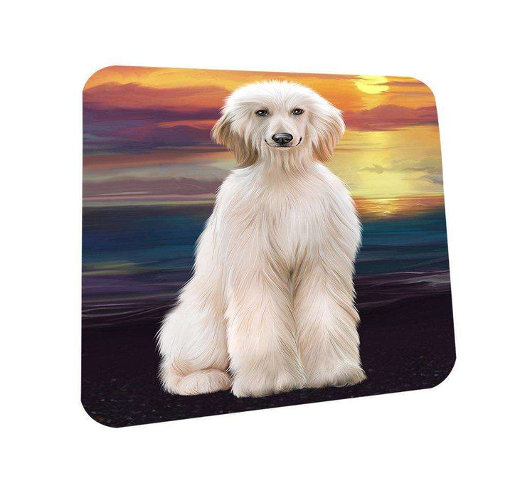 Afghan Hound Dog Coasters Set of 4 CST48418