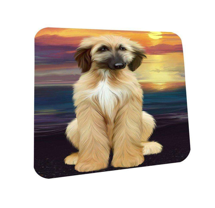 Afghan Hound Dog Coasters Set of 4 CST48420