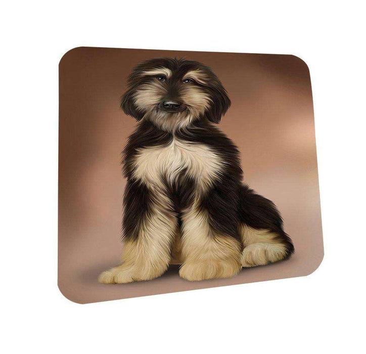 Afghan Hound Dog Coasters Set of 4 CST48421