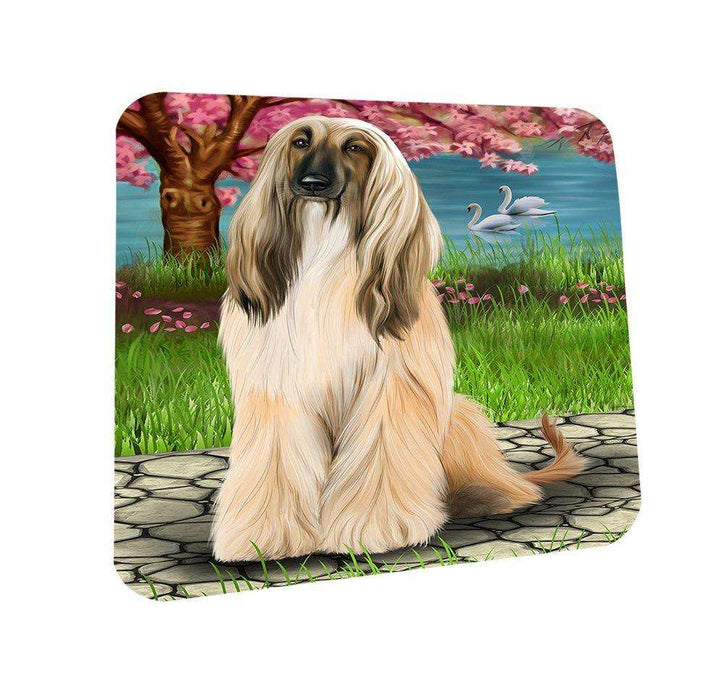 Afghan Hound Dog Coasters Set of 4 CST48422