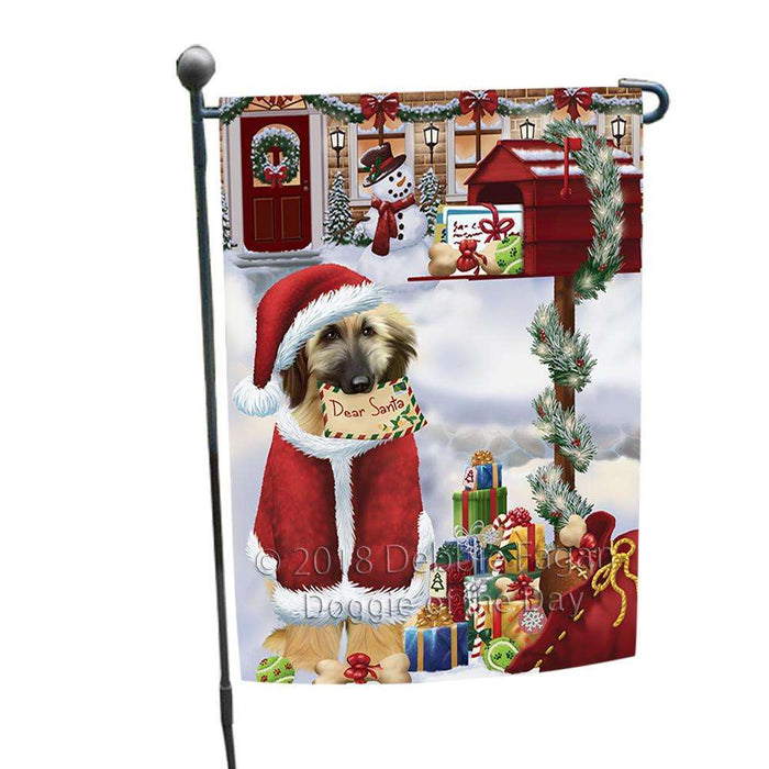 Afghan Hound Dog Dear Santa Letter Christmas Holiday Mailbox Garden Flag GFLG53574