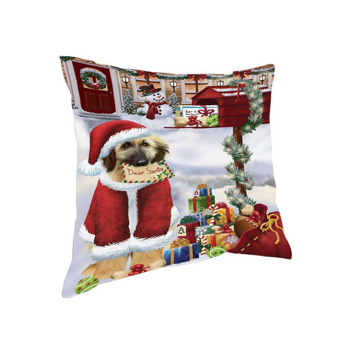 Afghan Hound Dog Dear Santa Letter Christmas Holiday Mailbox Pillow PIL70672