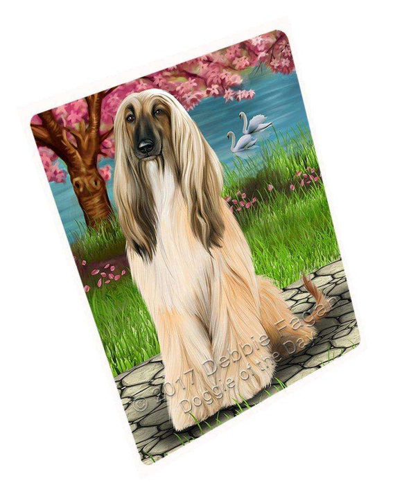 Afghan Hound Dog Large Refrigerator / Dishwasher RMAG50460