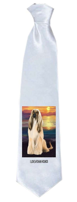 Afghan Hound Dog Neck Tie TIE48258