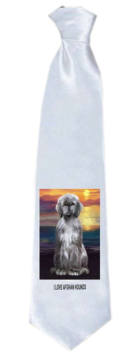 Afghan Hound Dog Neck Tie TIE48259