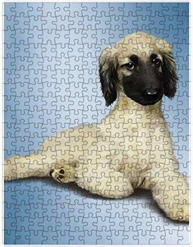 Afghan Hound Dog Puzzle with Photo Tin D147