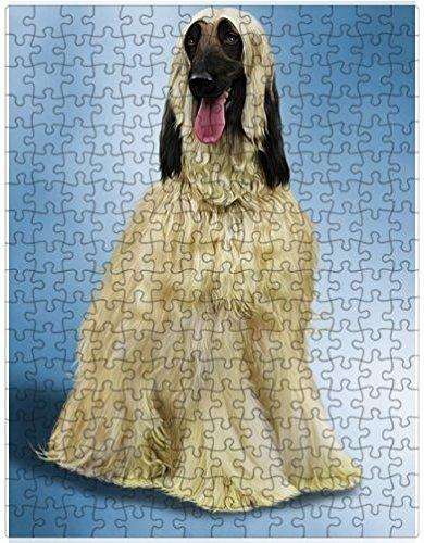 Afghan Hound Dog Puzzle with Photo Tin D148