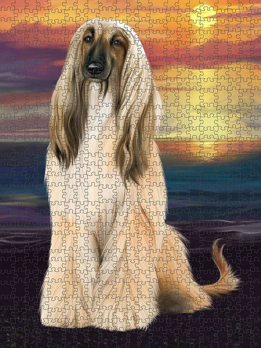 Afghan Hound Dog Puzzle with Photo Tin PUZL49224