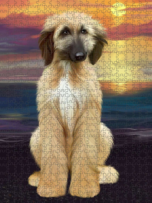 Afghan Hound Dog Puzzle with Photo Tin PUZL49236 (300 pc.)