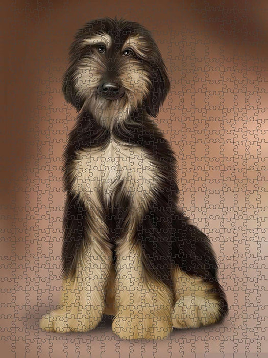 Afghan Hound Dog Puzzle with Photo Tin PUZL49239 (551 pc.)