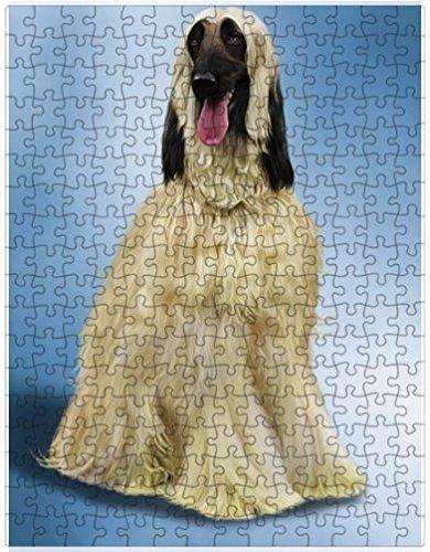 Afghan Hound Dog Puzzle with Photo Tin