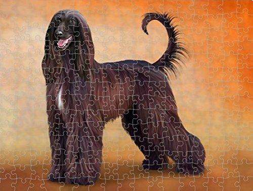Afghan Hound Dog Puzzle with Photo Tin