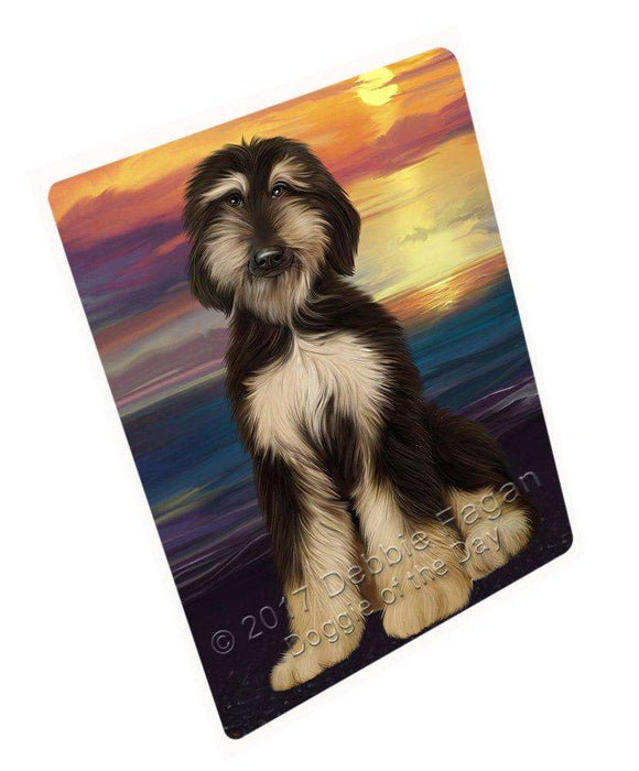 Afghan Hound Dog Tempered Cutting Board C49221