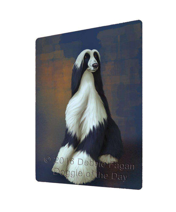 Afghan Hound Dog Tempered Cutting Board