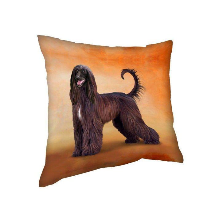 Afghan Hound Dog Throw Pillow
