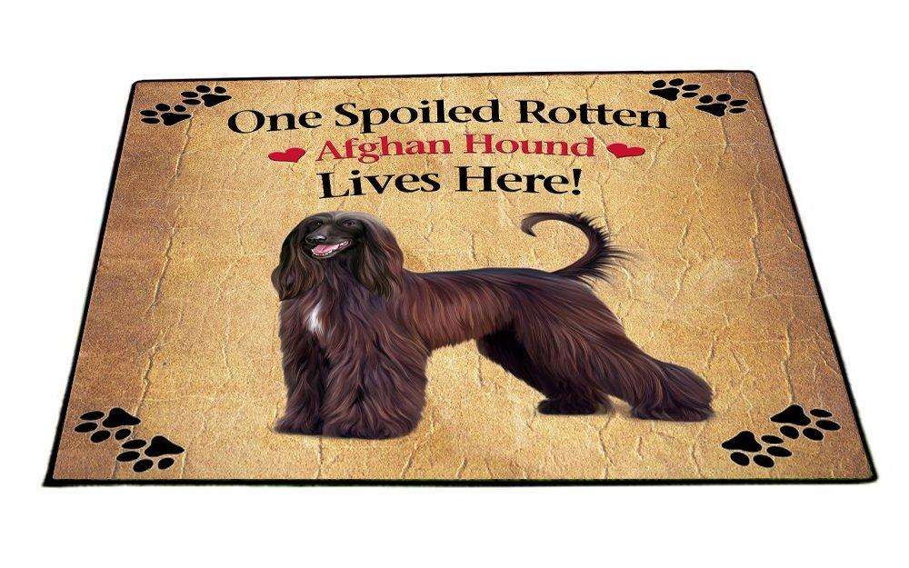Afghan Hound Spoiled Rotten Dog Indoor/Outdoor Floormat