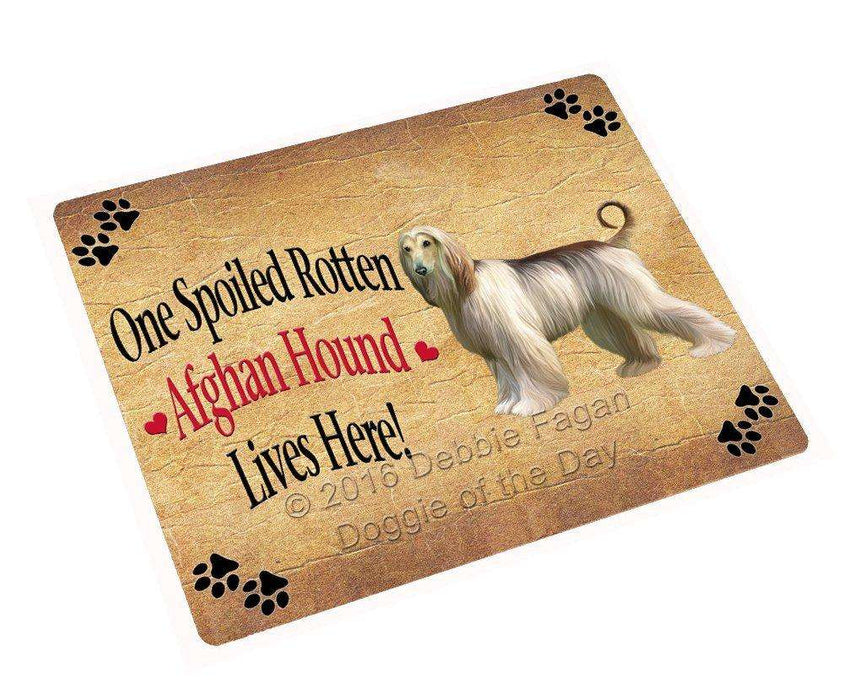 Afghan Hound Spoiled Rotten Dog Magnet Mini (3.5" x 2")