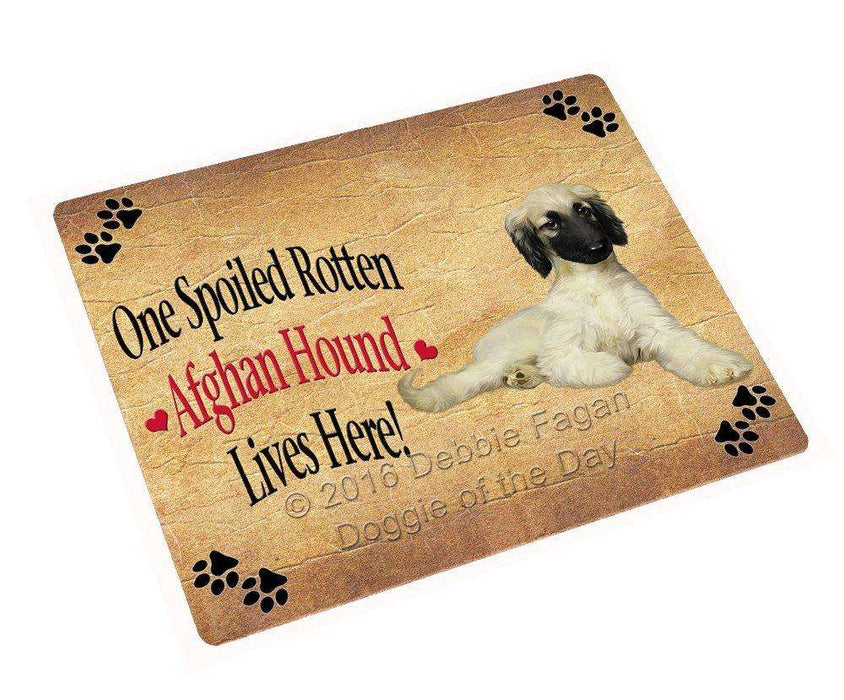 Afghan Hound Spoiled Rotten Dog Magnet Mini (3.5" x 2")