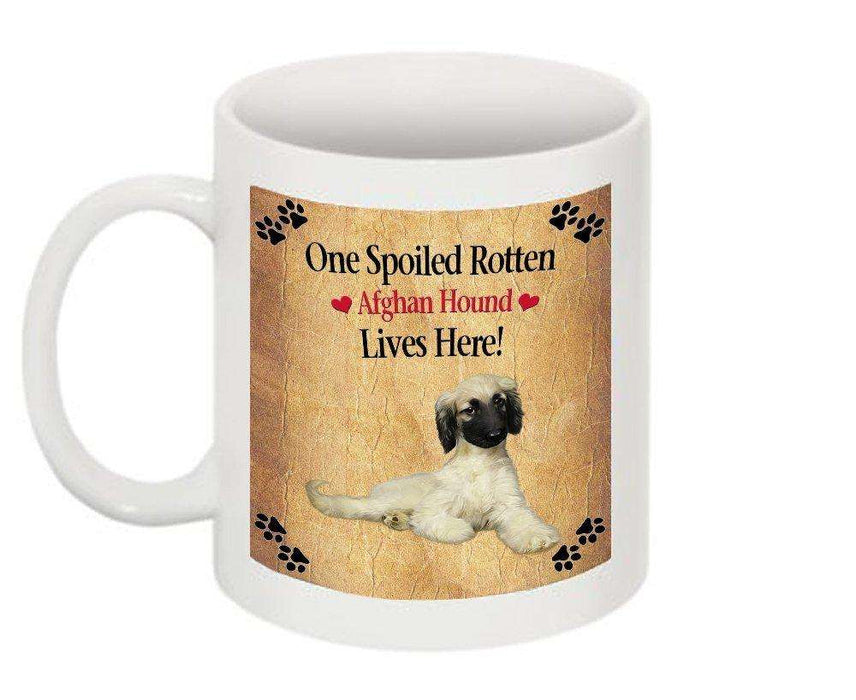 Afghan Hound Spoiled Rotten Dog Mug