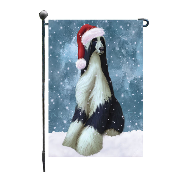 Christmas Let it Snow Afghan Hound Dog Garden Flags Outdoor Decor for Homes and Gardens Double Sided Garden Yard Spring Decorative Vertical Home Flags Garden Porch Lawn Flag for Decorations GFLG68713