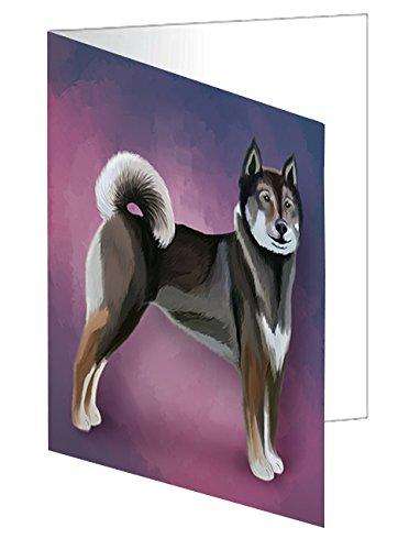 Aiku Shikoku Dog Handmade Artwork Assorted Pets Greeting Cards and Note Cards with Envelopes for All Occasions and Holiday Seasons D186