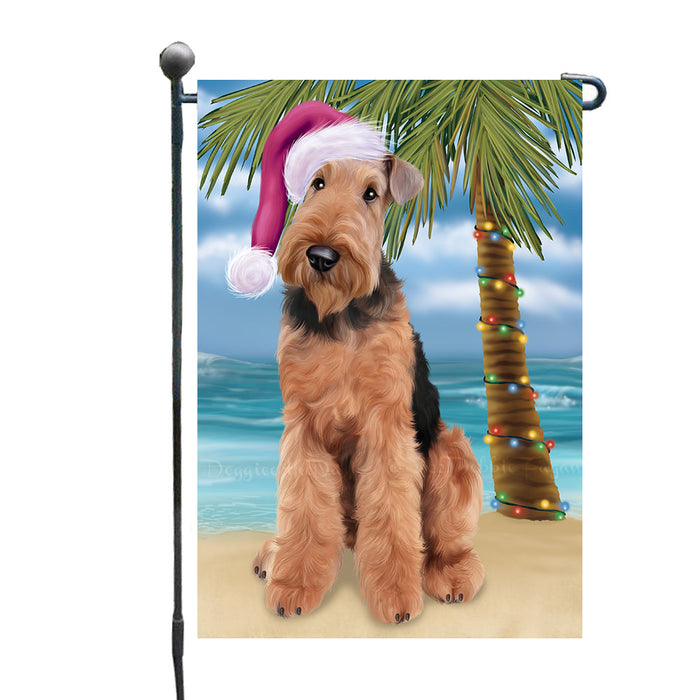 Christmas Summertime Beach Airedale Dog Garden Flags Outdoor Decor for Homes and Gardens Double Sided Garden Yard Spring Decorative Vertical Home Flags Garden Porch Lawn Flag for Decorations GFLG68861
