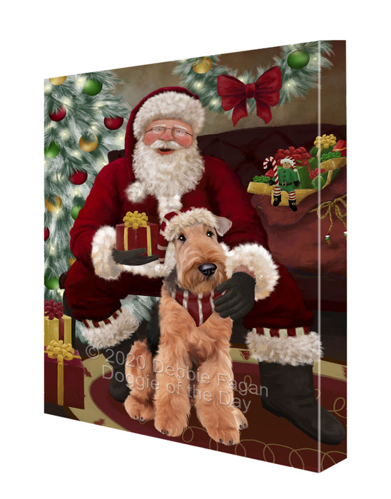 Santa I've Been Good Airedale Dog Canvas Print Wall Art Décor CVS148274