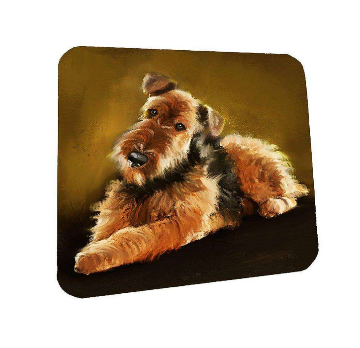 Airedale Dog Coasters Set of 4