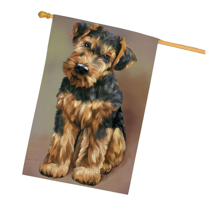 Airedale Dog House Flag