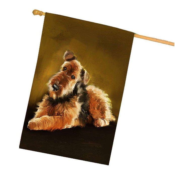 Airedale Dog House Flag