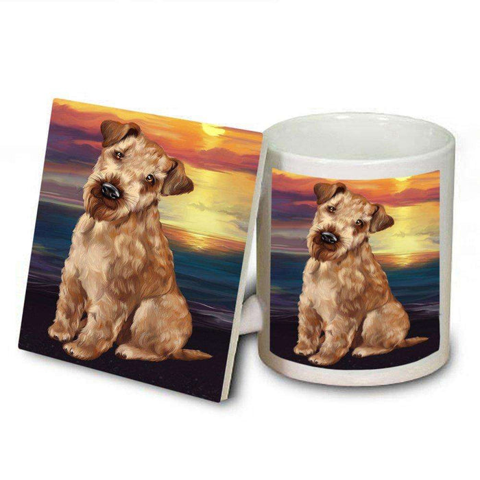 Airedale Dog Mug and Coaster Set