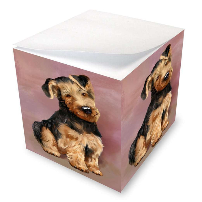 Airedale Dog Note Cube