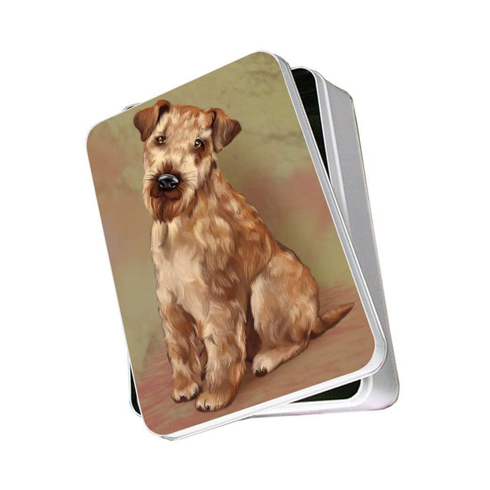 Airedale Dog Photo Storage Tin